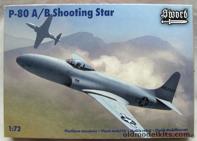 Sword 1/72 P-80A P-80C Shooting Star - (F-80), SW72041 plastic model kit